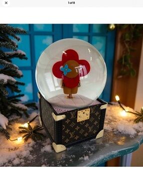 NWOT Authentic Louis Vuitton Vivienne Doll Snow Globe with Music Box